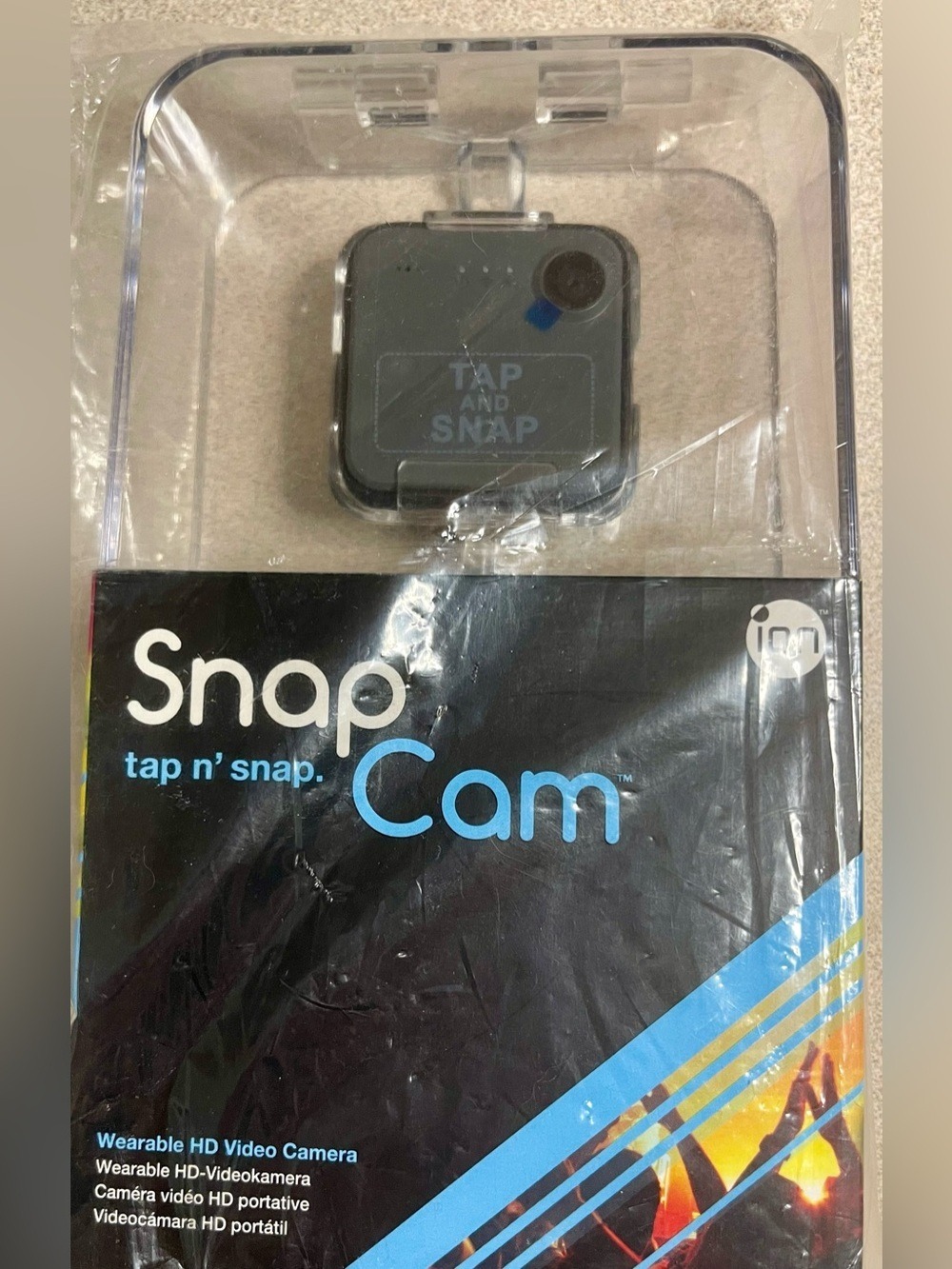 ION SnapCam Wearable HD Video Camera WiFi Bluetooth New Sealed Black